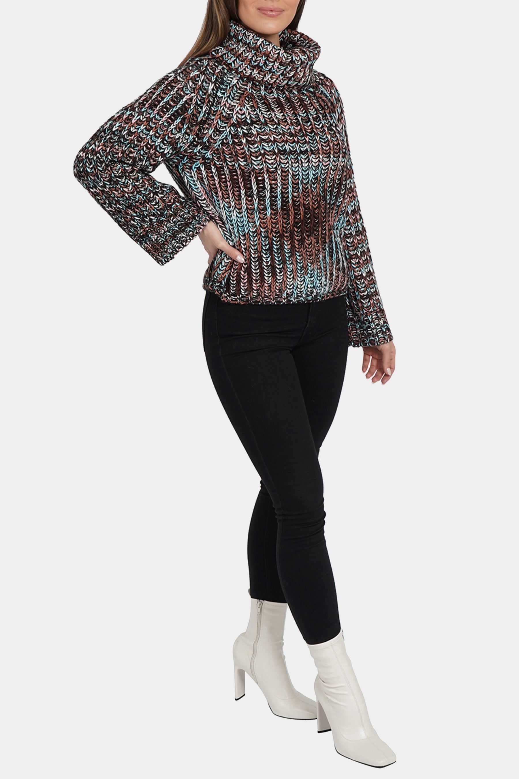 Long Sleeve Multi Color Turtleneck Sweater sold by Lord & Taylor product image thumbnail 4