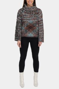 Long Sleeve Multi Color Turtleneck Sweater sold by Lord & Taylor