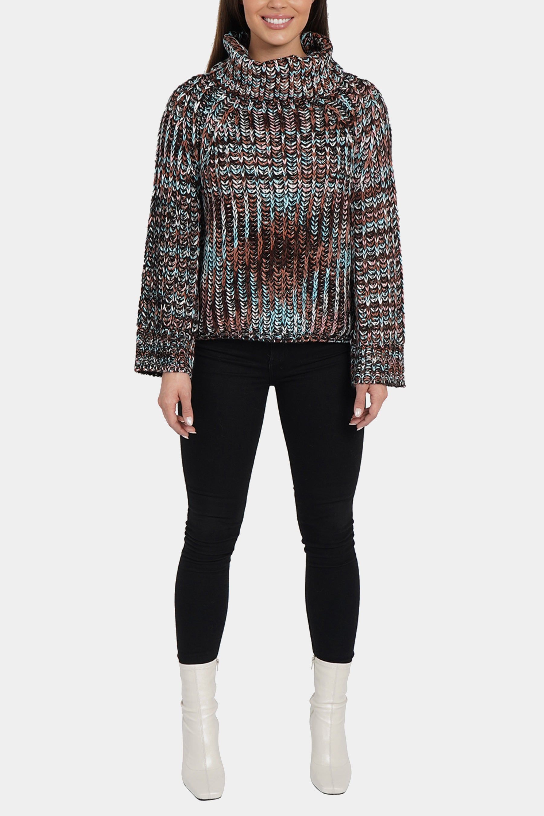 Long Sleeve Multi Color Turtleneck Sweater sold by Lord & Taylor product image thumbnail 2