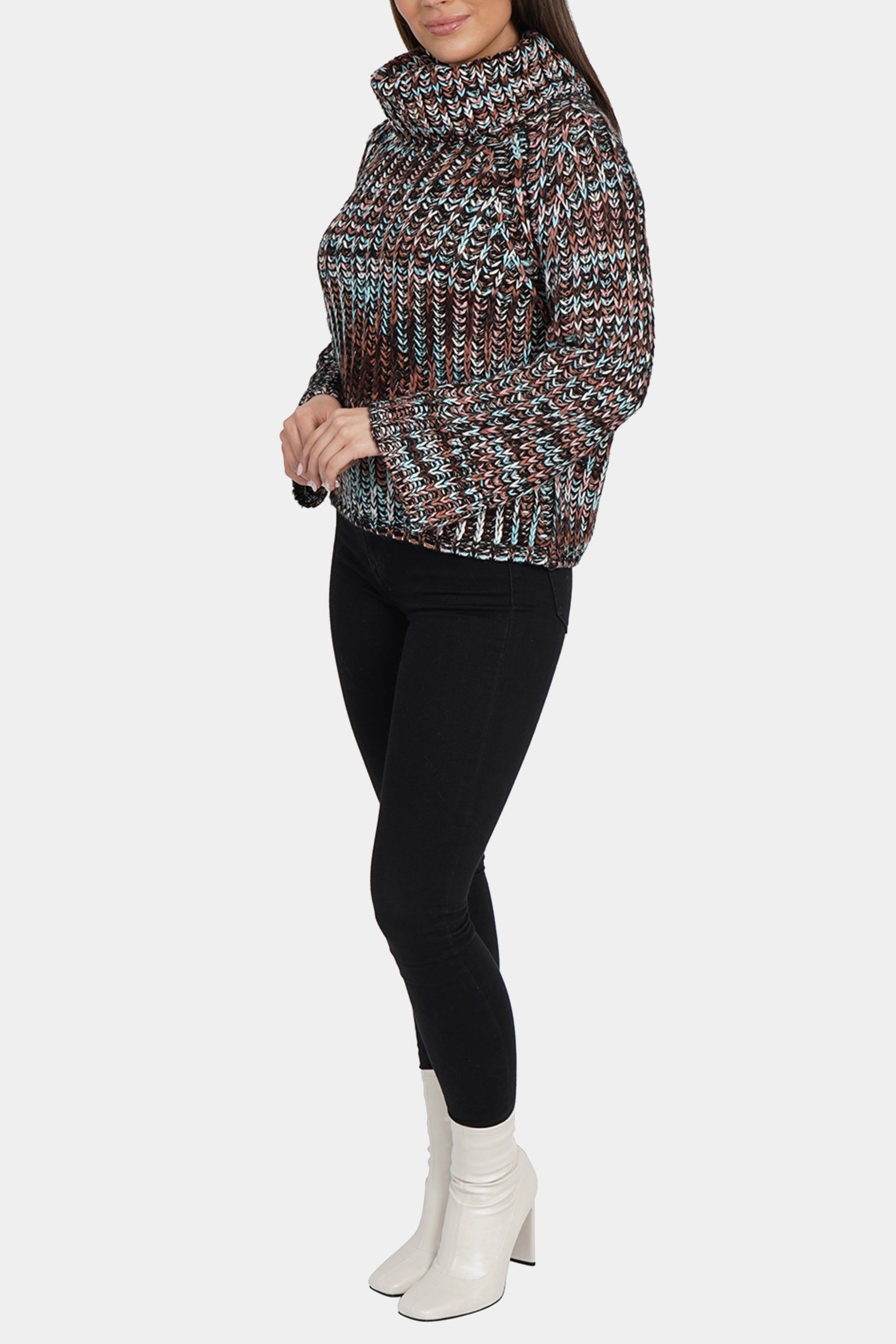 Long Sleeve Multi Color Turtleneck Sweater sold by Lord & Taylor product image thumbnail 3