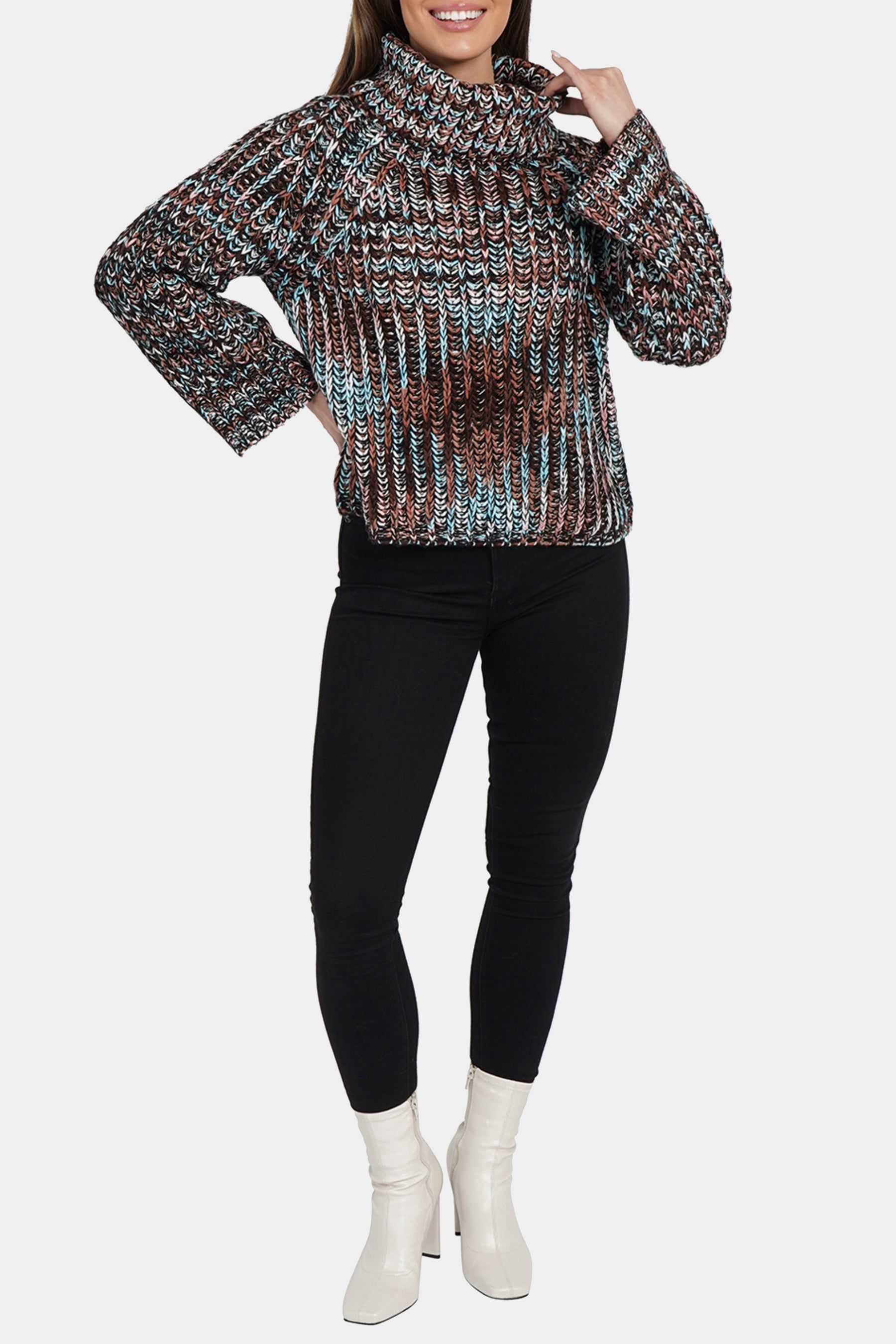 Long Sleeve Multi Color Turtleneck Sweater sold by Lord & Taylor
