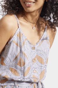 Tie Waist Button Front Jumpsuit sold by Lord & Taylor