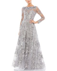 Long Sleeve A-Line Gown sold by Lord & Taylor