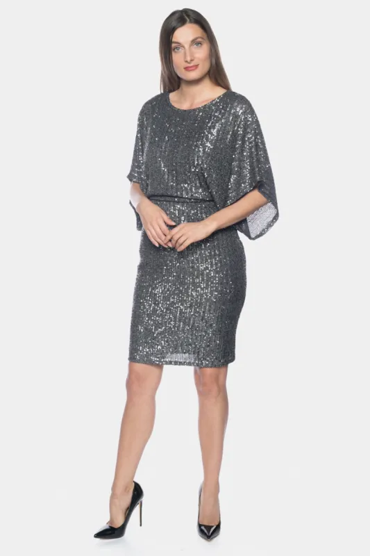 Dolman Sleeve Sequin Dress sold by Lord & Taylor