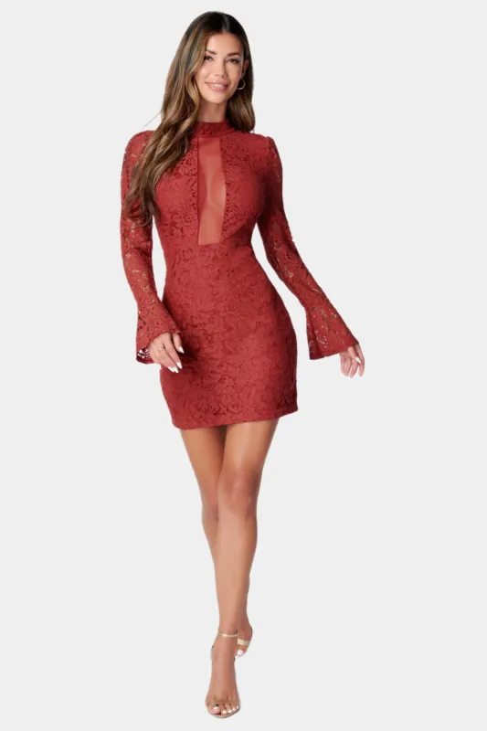 Bell Sleeve Lace Dress sold by Lord & Taylor
