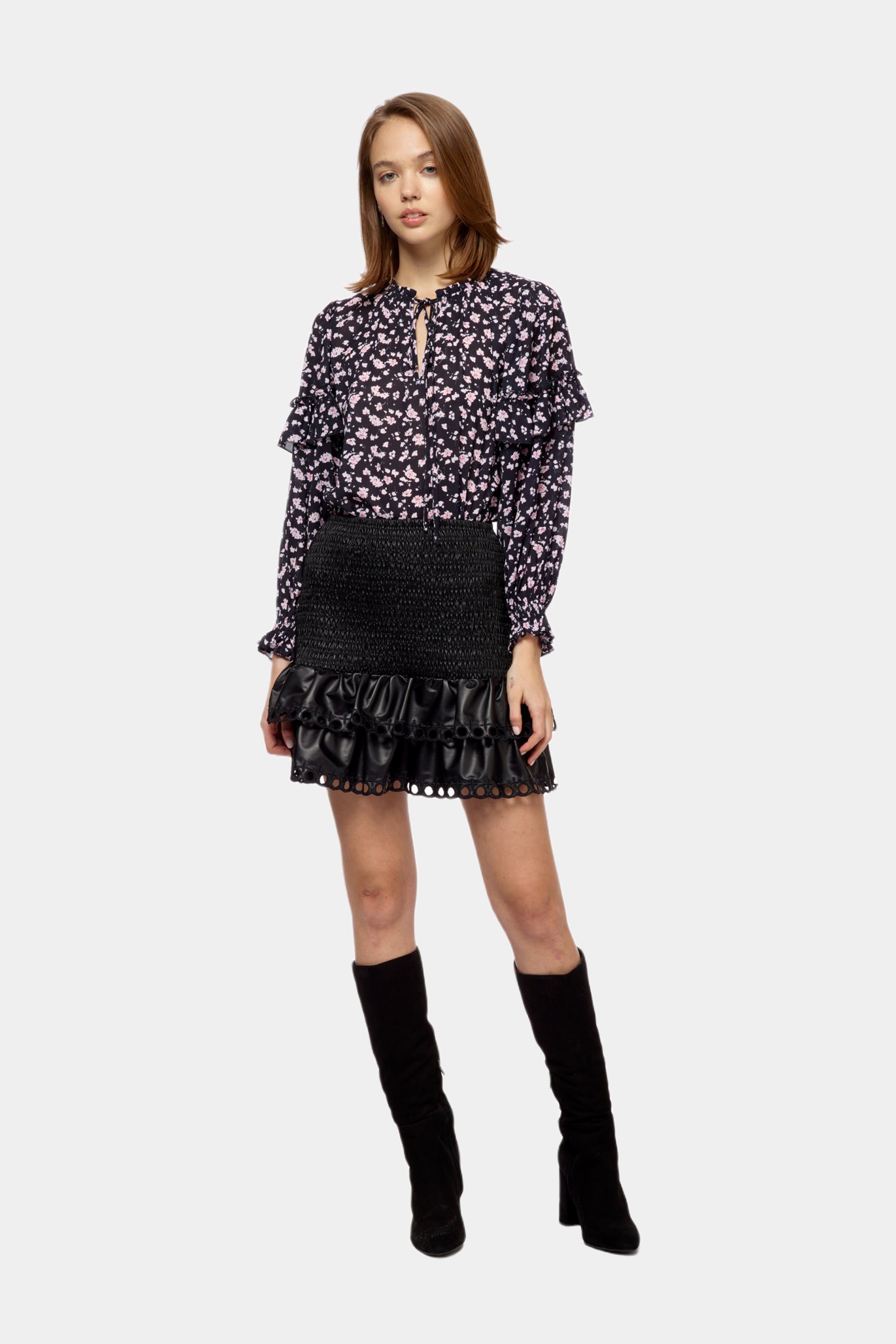 Tie Neck Ruffle Blouse sold by Lord & Taylor