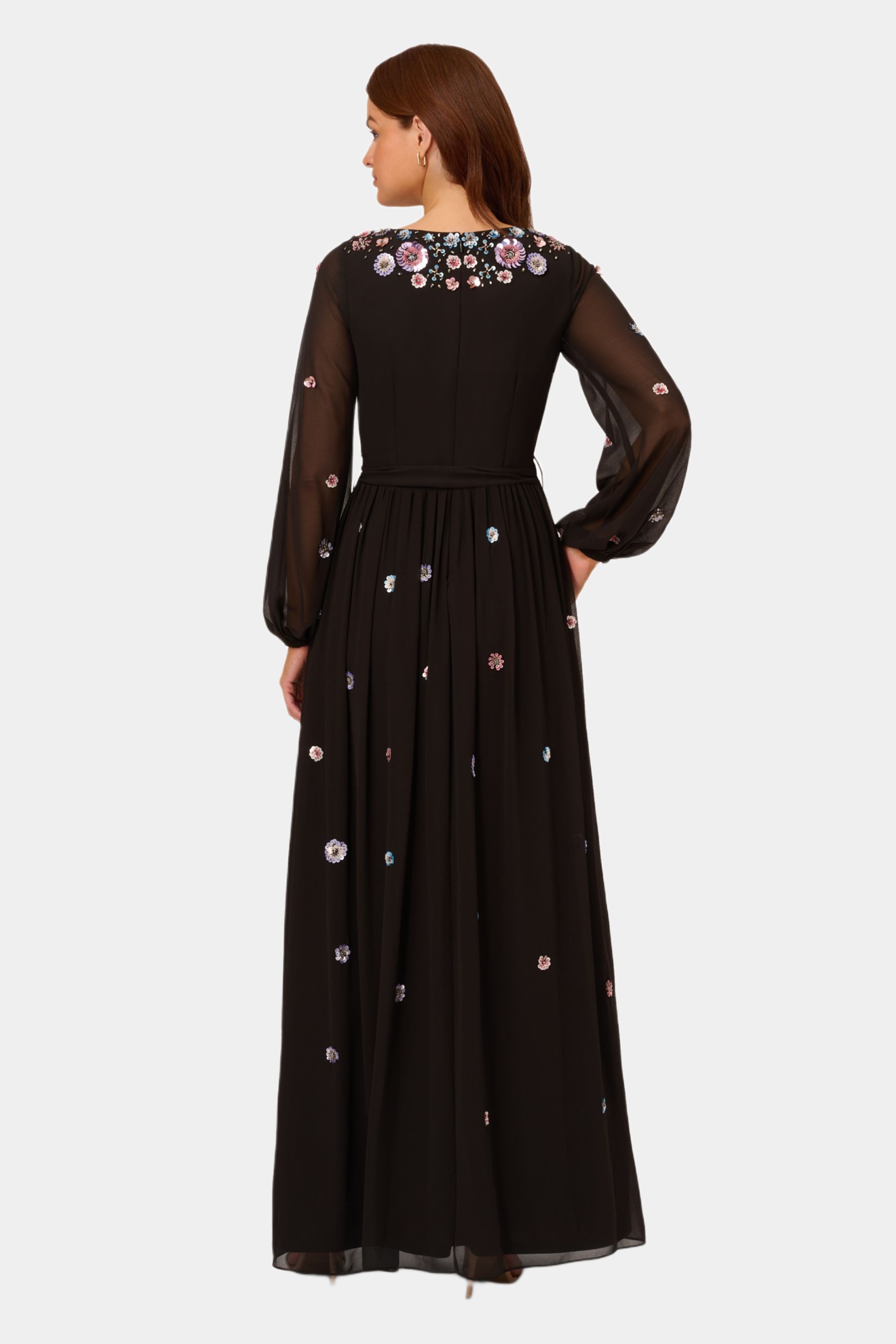 Beaded Long Sleeve Gown sold by Lord & Taylor product image thumbnail 3