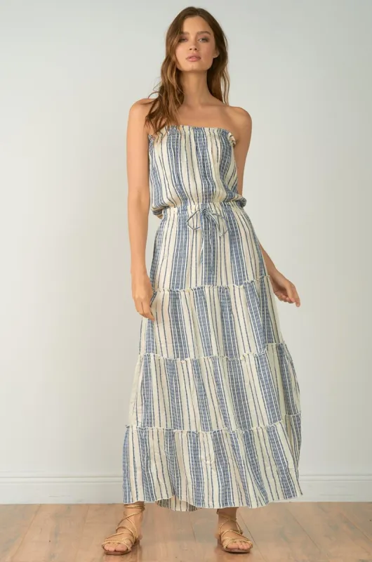 Striped Strapless Maxi Dress sold by Lord & Taylor