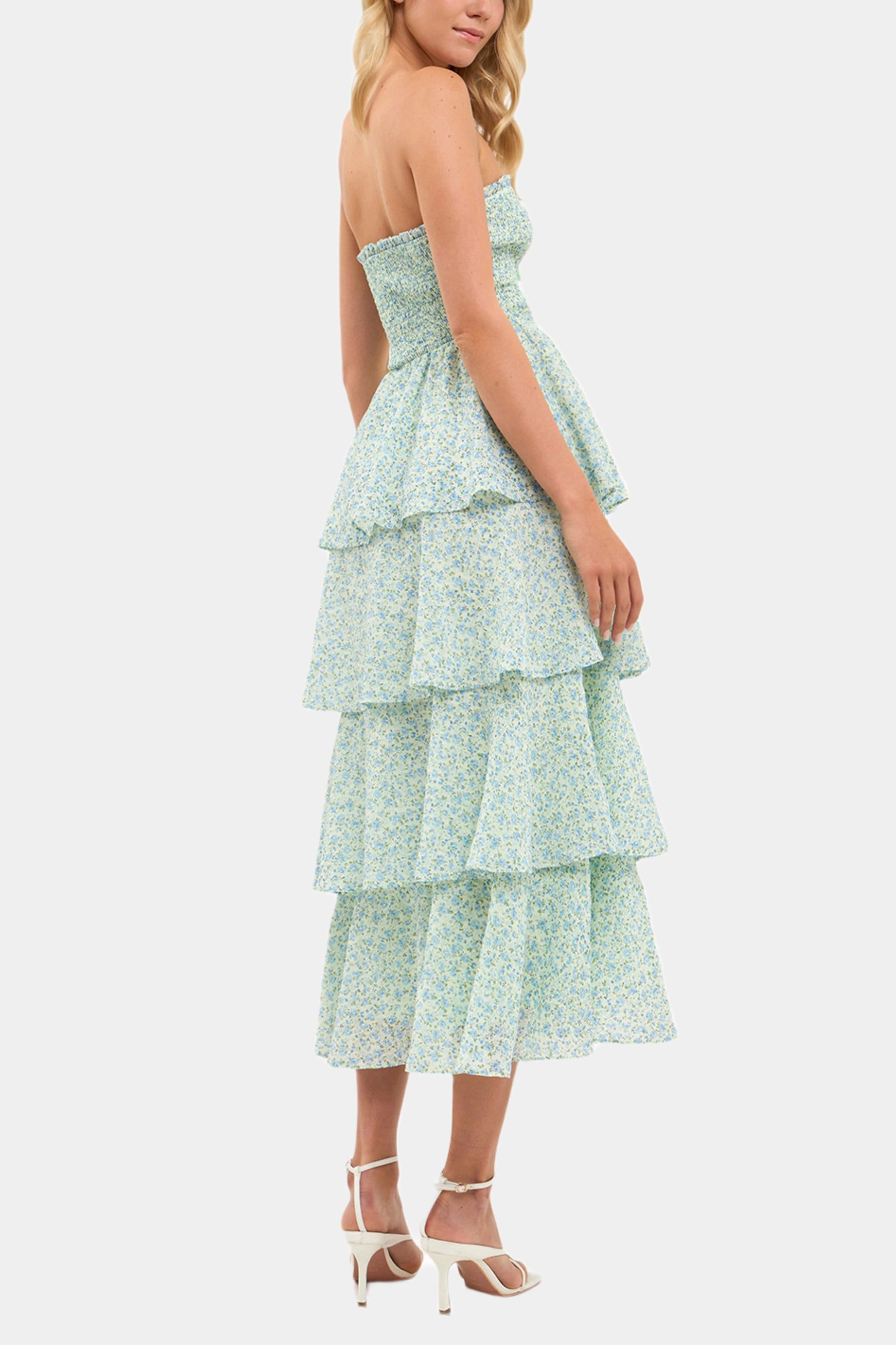 Floral Smocked Tiered Maxi Dress sold by Lord & Taylor product image thumbnail 4
