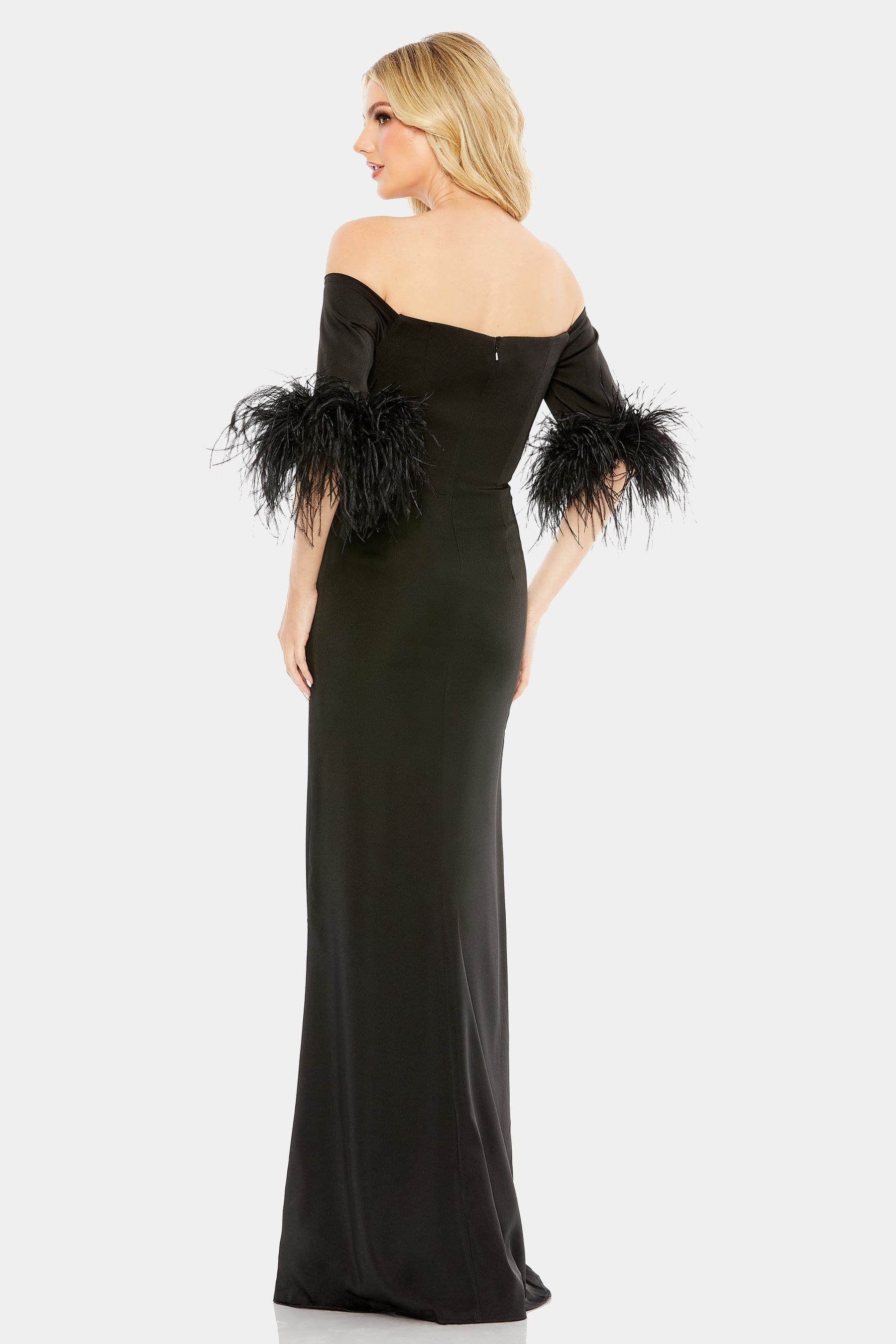 Off The Shoulder Column Gown sold by Lord & Taylor product image thumbnail 3