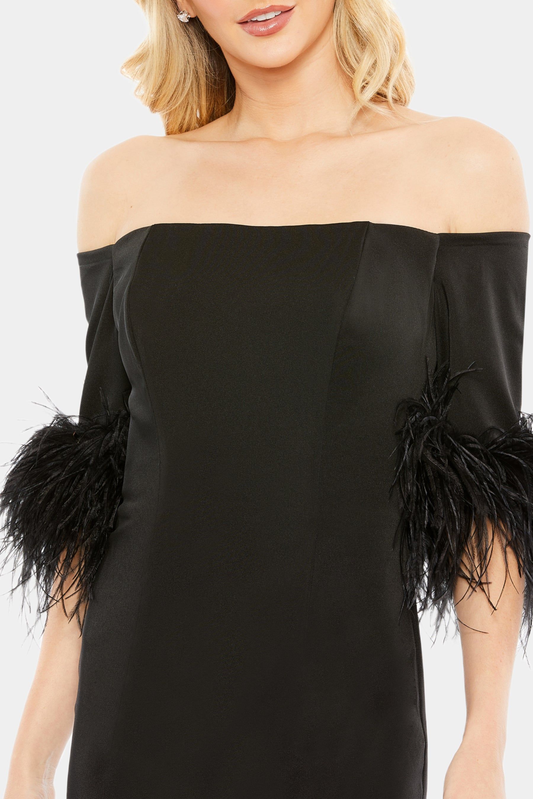 Off The Shoulder Column Gown sold by Lord & Taylor