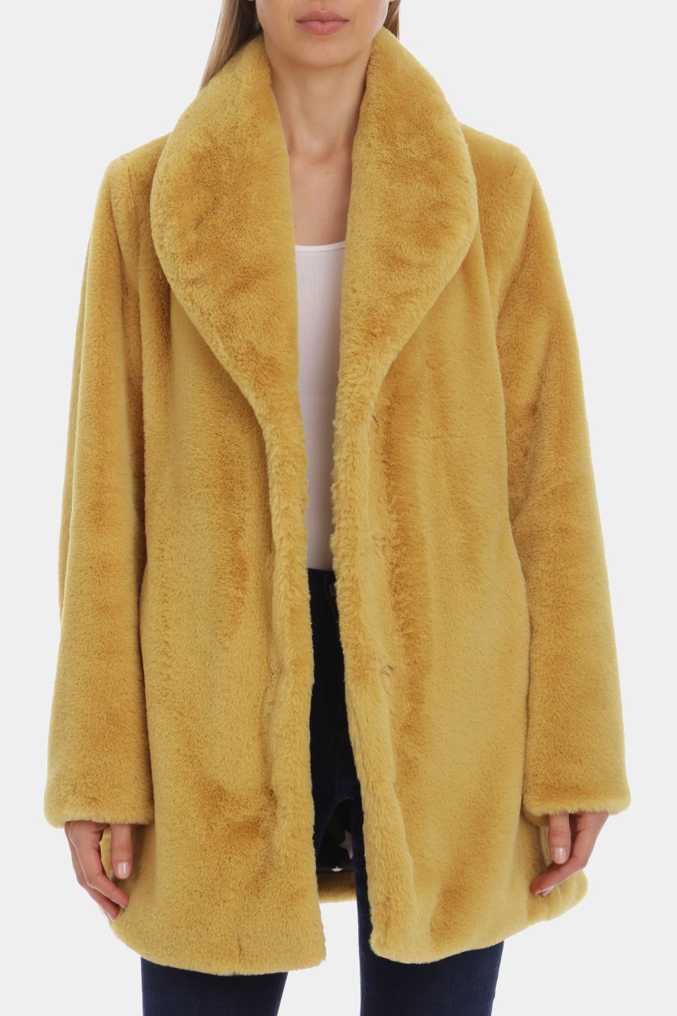 Faux Fur Shawl Collar Coat sold by Lord & Taylor