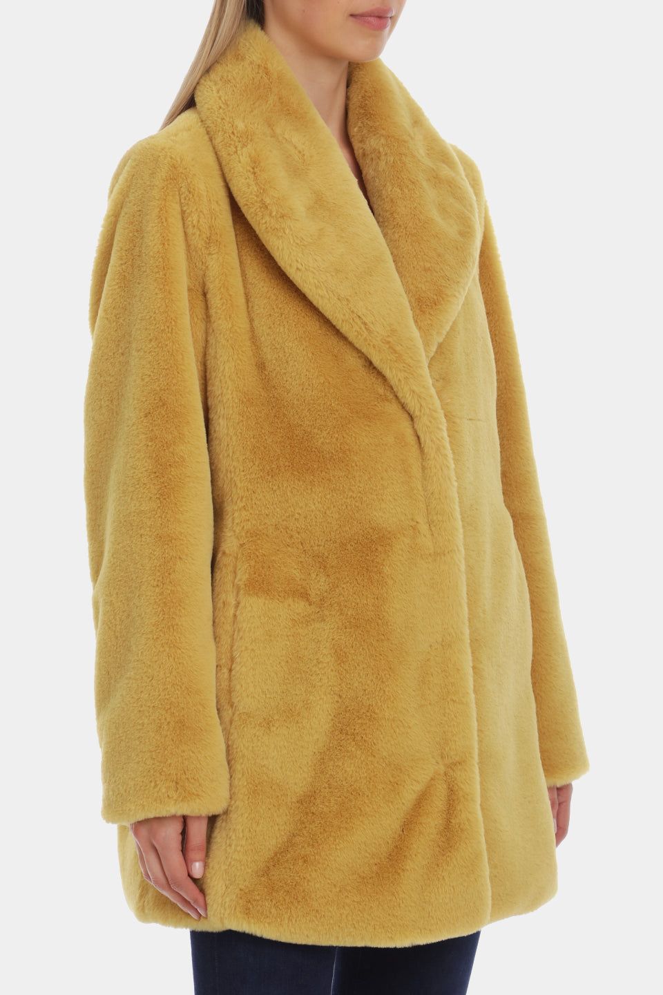 Faux Fur Shawl Collar Coat sold by Lord & Taylor product image thumbnail 3