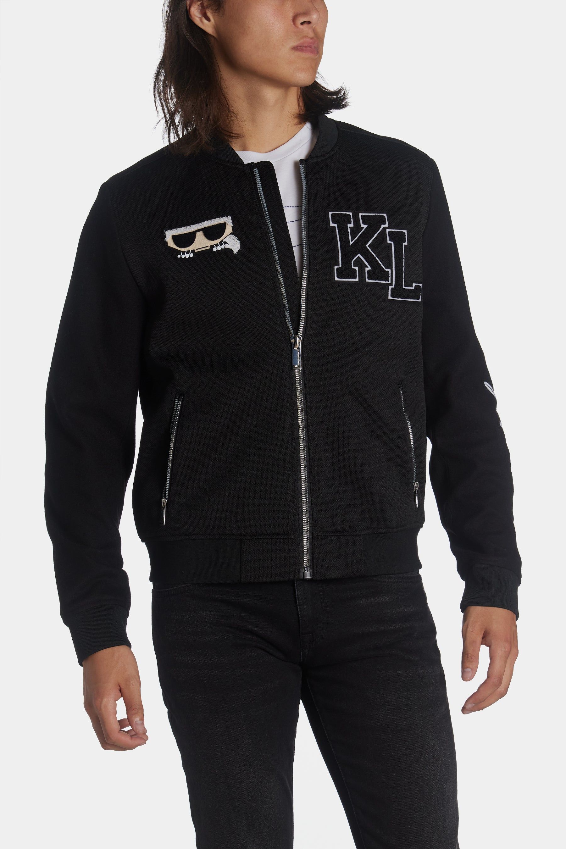 Sleeve Patch Varsity Bomber sold by Lord & Taylor product image thumbnail 6