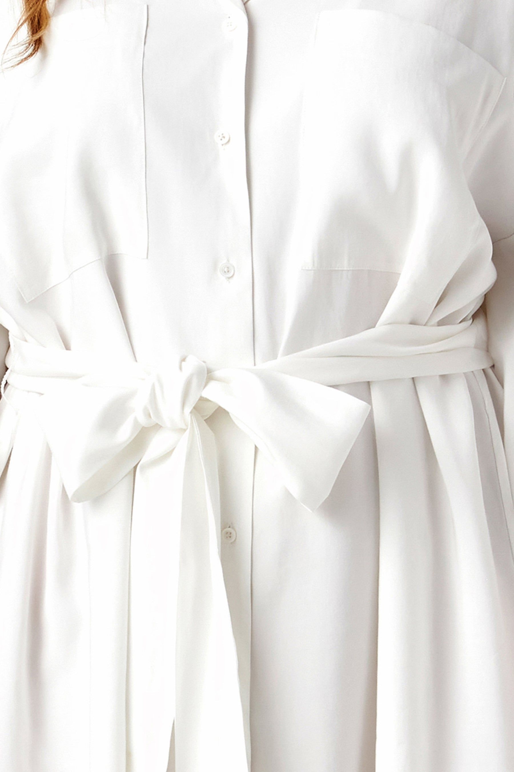 Blouson Sleeve Belted Shirt Dress sold by Lord & Taylor product image thumbnail 3