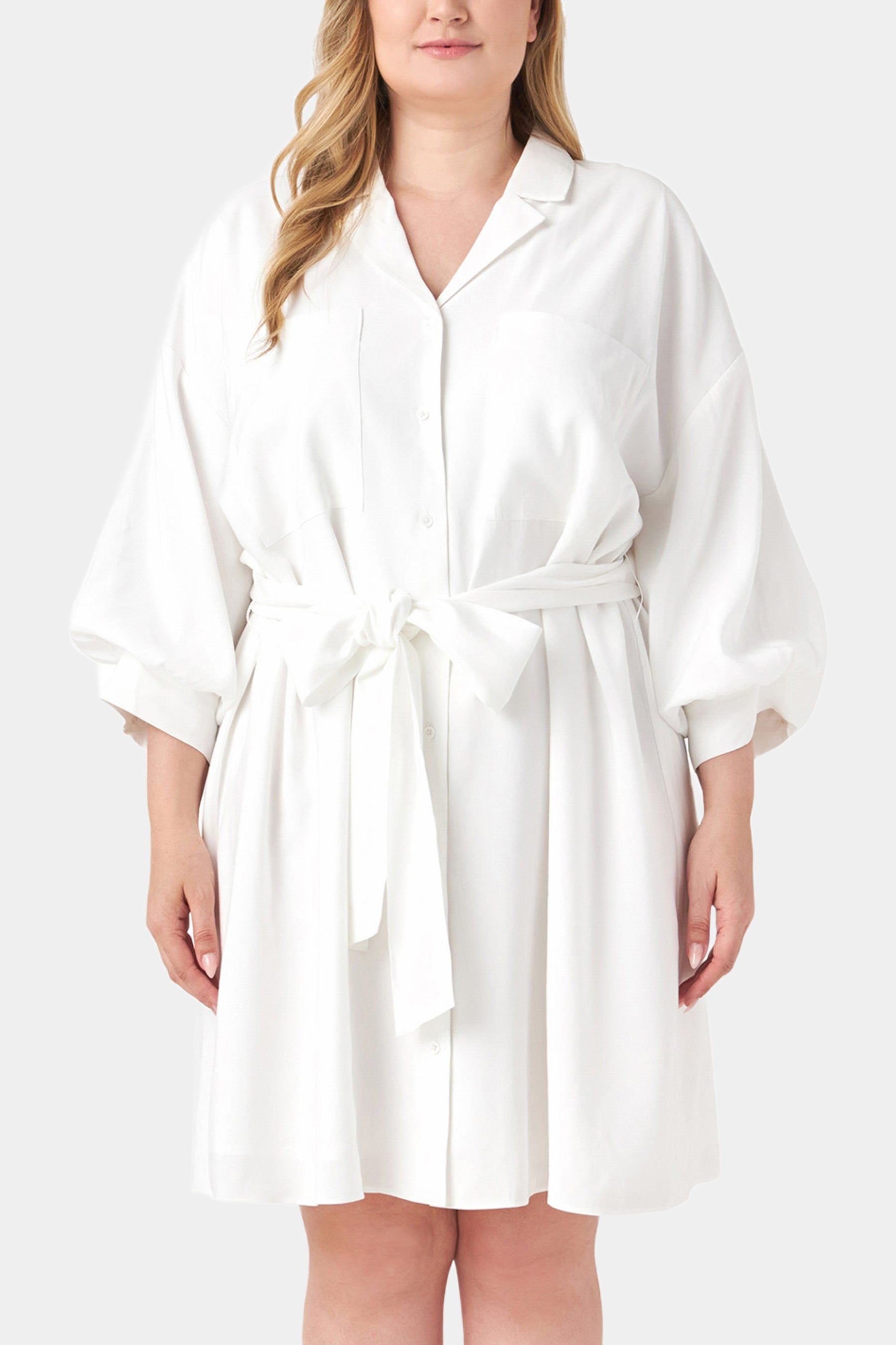 Blouson Sleeve Belted Shirt Dress sold by Lord & Taylor