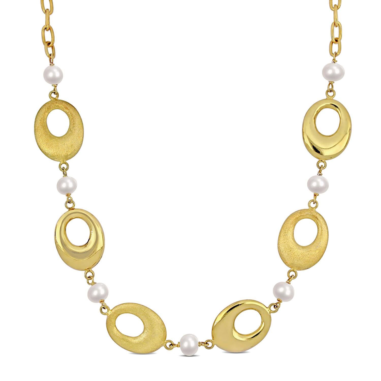 Cultured Freshwater Pearl Station Necklace sold by Lord & Taylor product image thumbnail 5