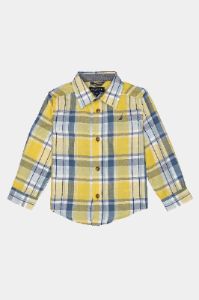 Boys Long Sleeve Bright Woven Plaid Shirt sold by Lord & Taylor