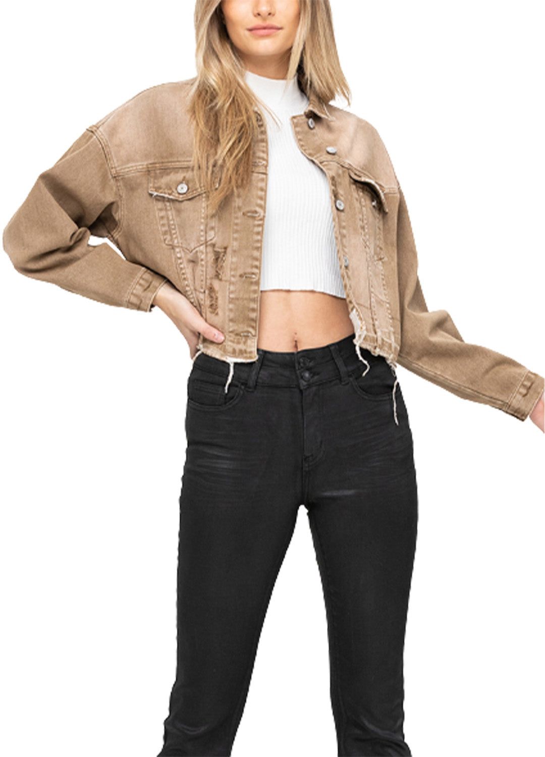 Oversized Crop Jacket sold by Lord & Taylor product image thumbnail 4