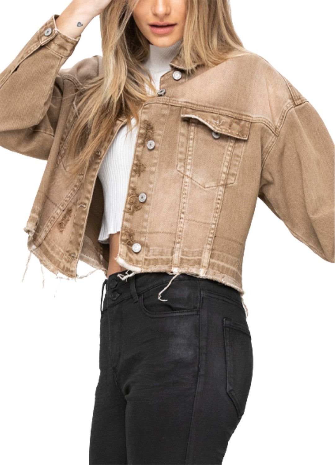 Oversized Crop Jacket sold by Lord & Taylor product image thumbnail 2