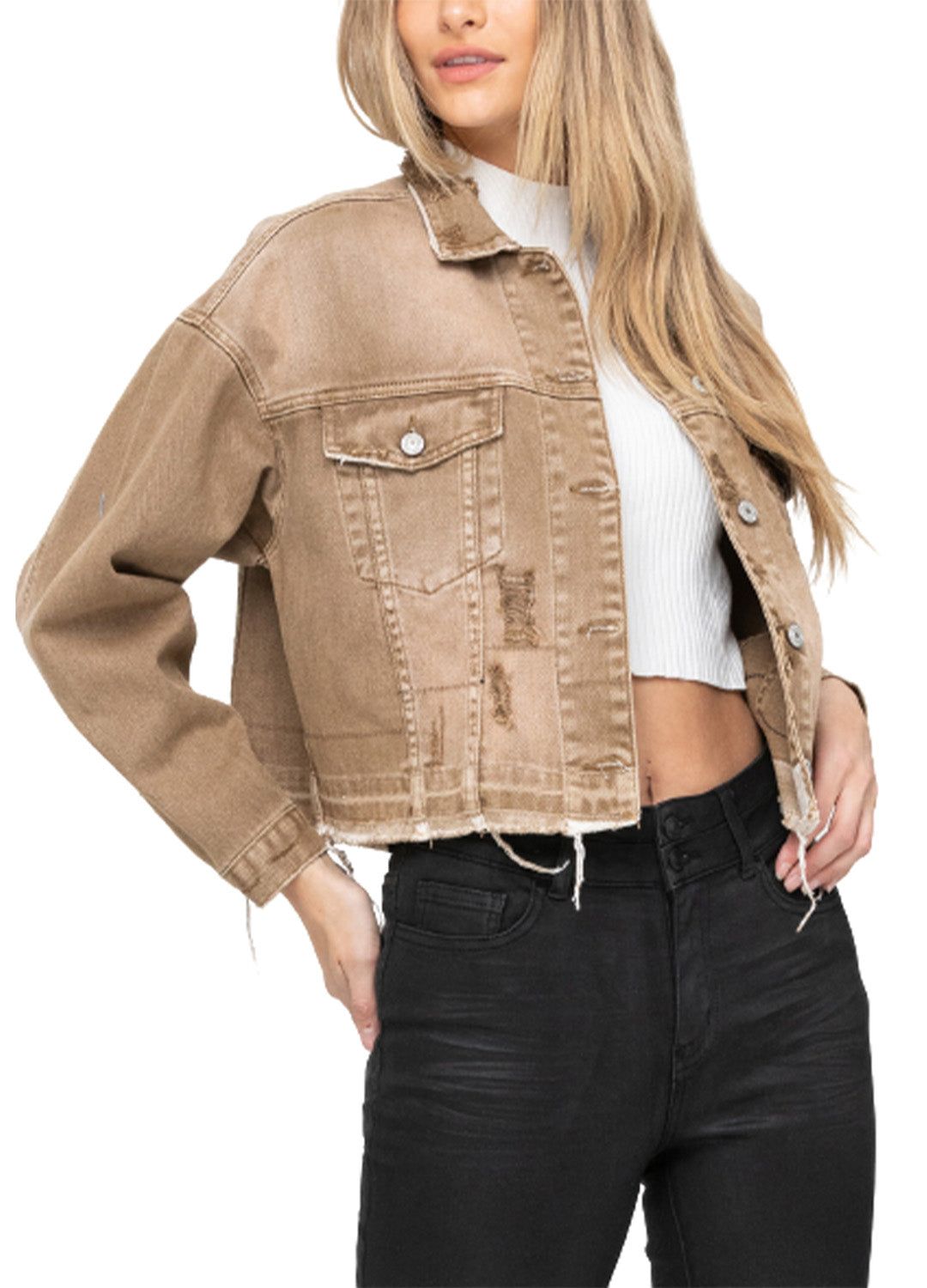 Oversized Crop Jacket sold by Lord & Taylor product image thumbnail 3