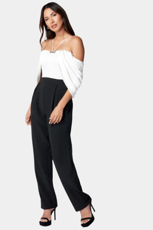 Cold Shoulder Jumpsuit sold by Lord & Taylor
