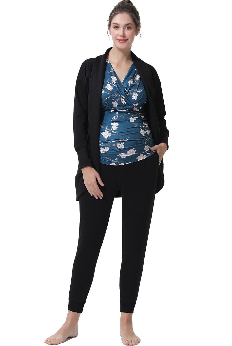 Josie Maternity/Nursing Lounge Top, Jogger Pants & Cardigan sold by Lord & Taylor