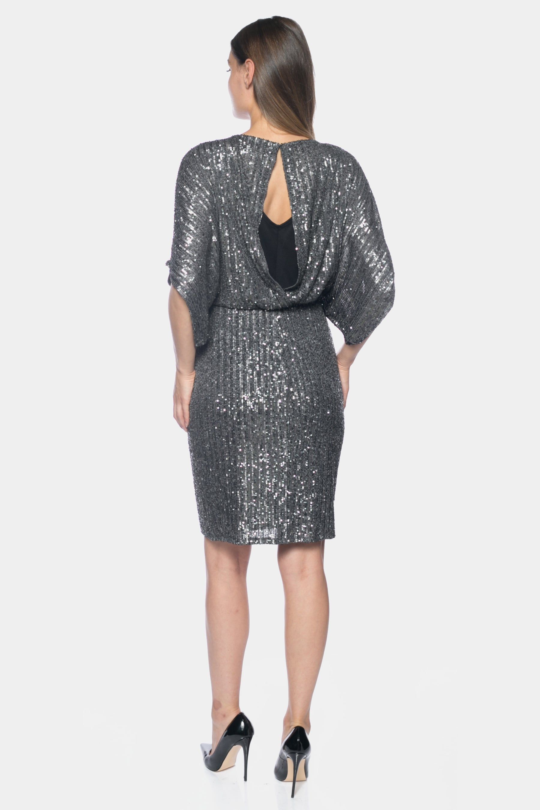 Dolman Sleeve Sequin Dress sold by Lord & Taylor product image thumbnail 2