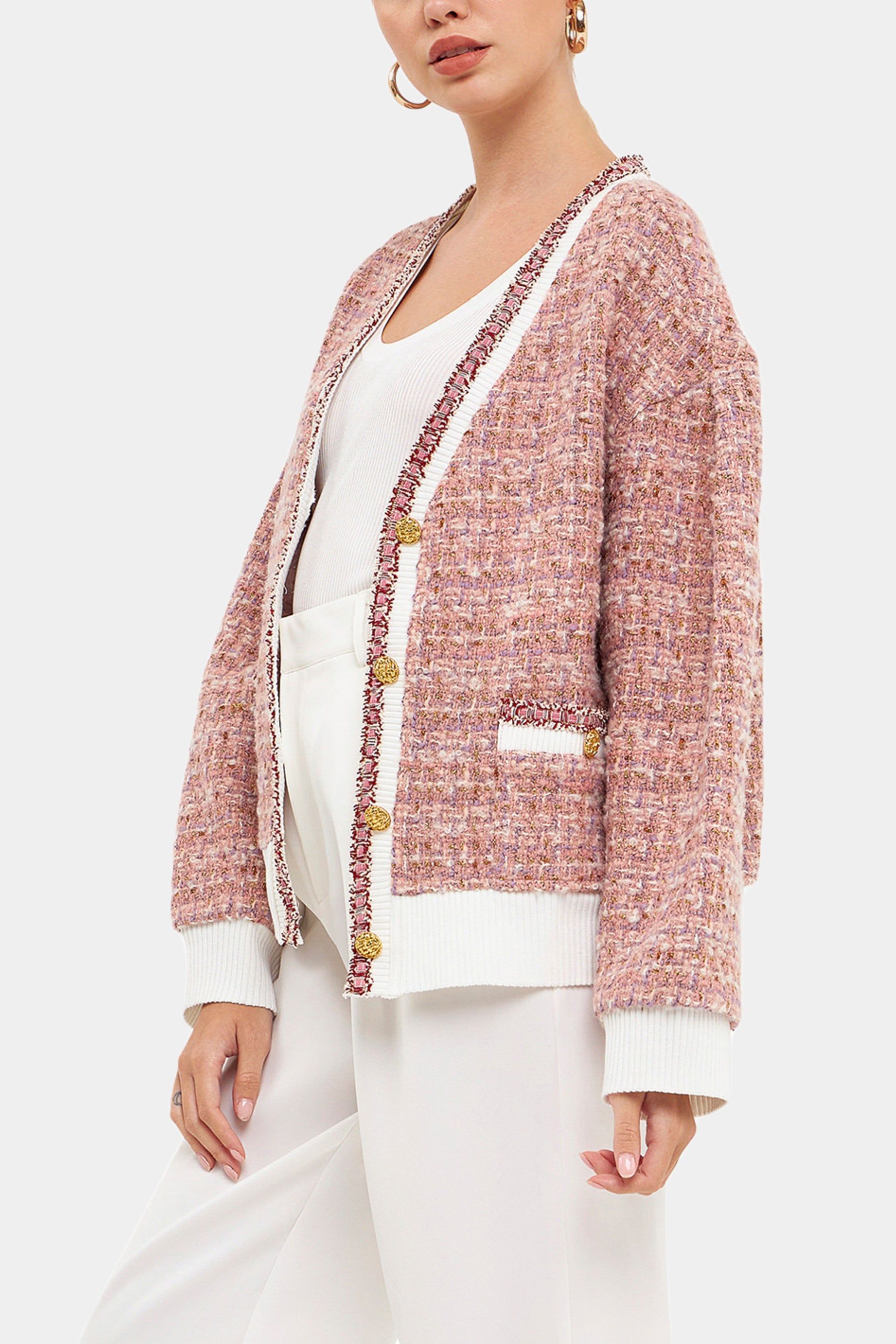 Boucle Cardigan sold by Lord & Taylor product image thumbnail 4