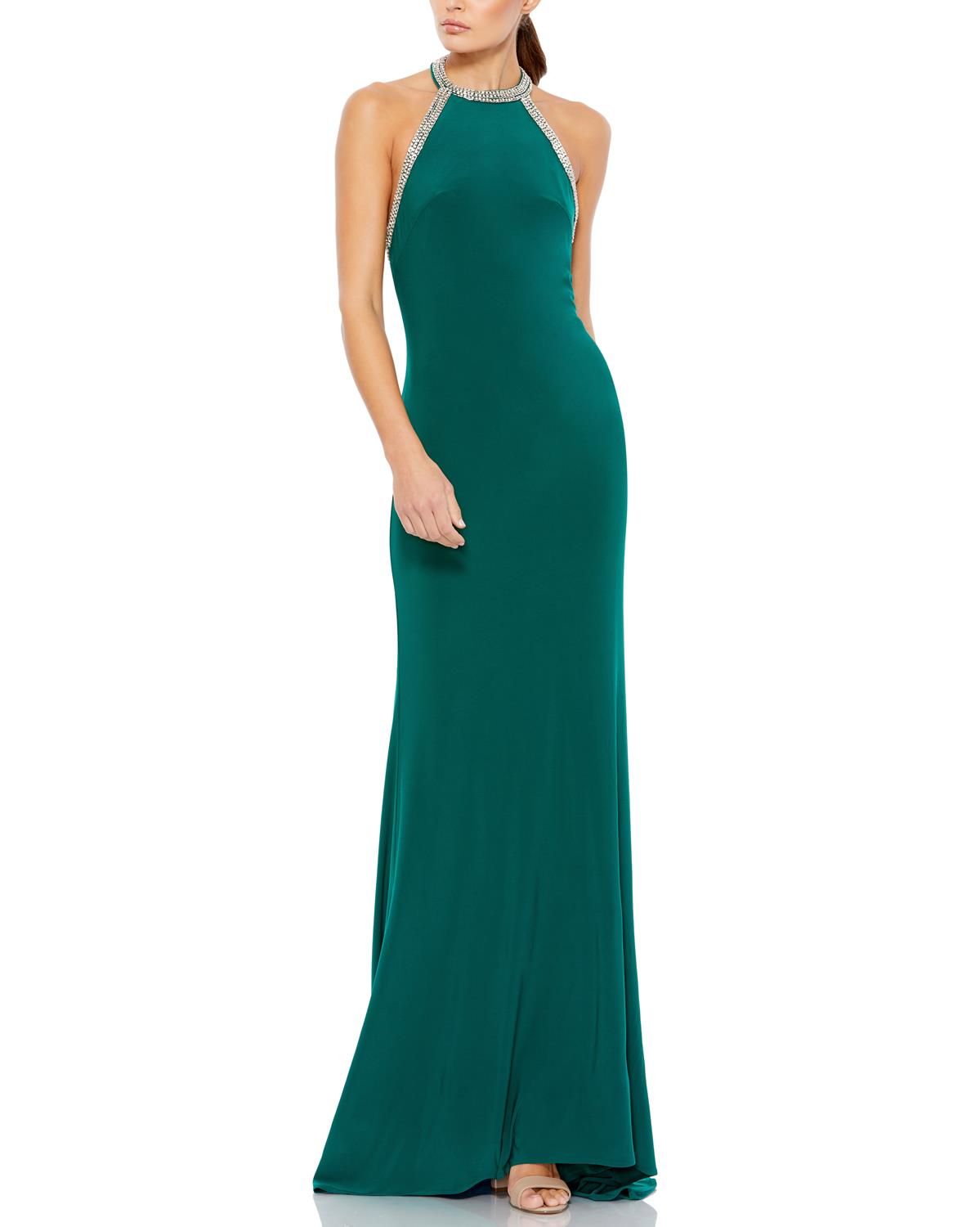 Halter Jersey Gown sold by Lord & Taylor product image thumbnail 4