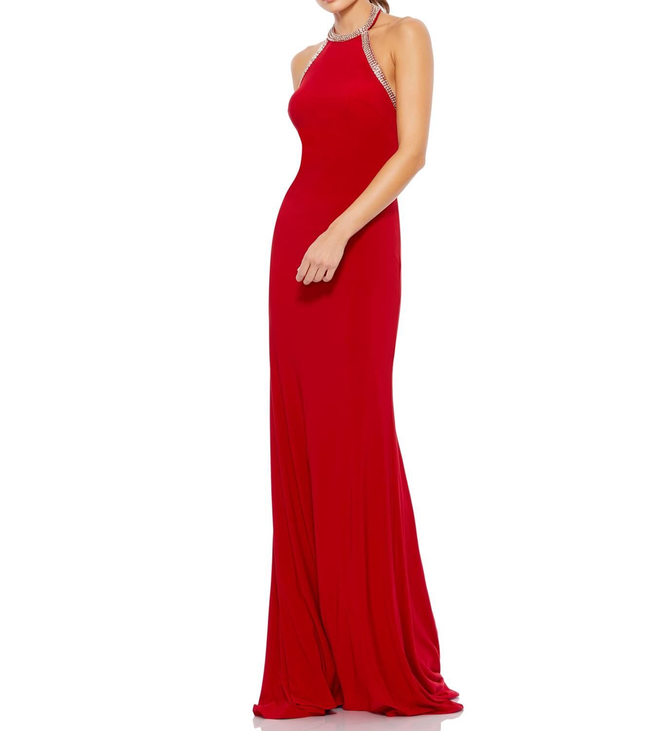 Halter Jersey Gown sold by Lord & Taylor product image thumbnail 8