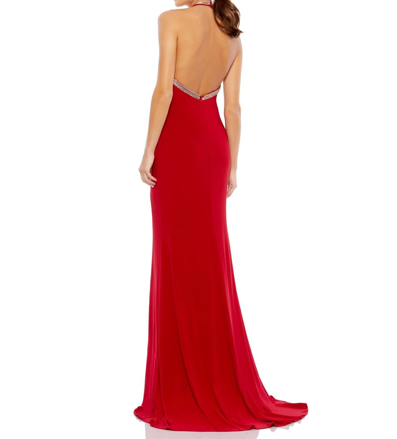 Halter Jersey Gown sold by Lord & Taylor product image thumbnail 6