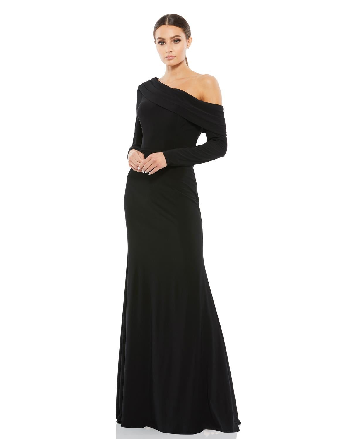 Drop Shoulder Long Sleeve Column Gown sold by Lord & Taylor product image thumbnail 3