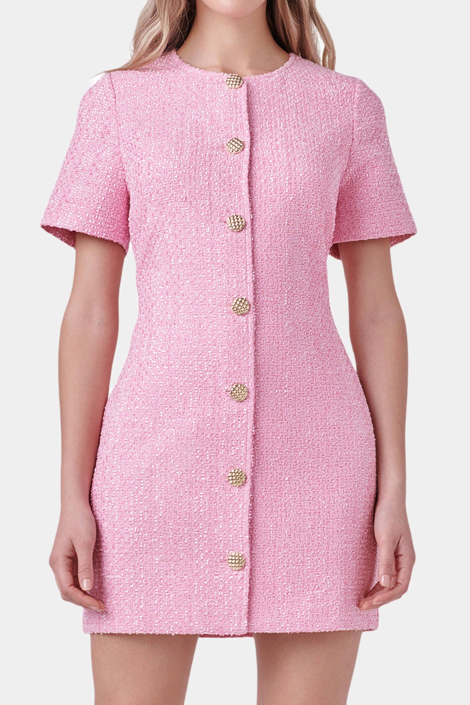 Short Sleeve Tweed Dress sold by Lord & Taylor product image thumbnail 3