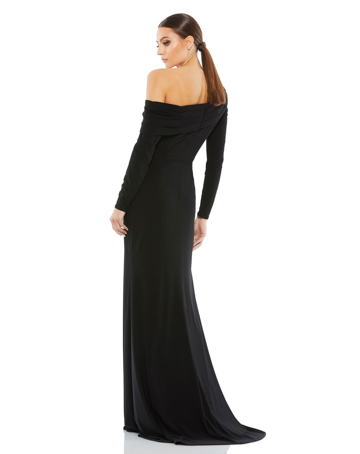 Drop Shoulder Long Sleeve Column Gown sold by Lord & Taylor product image thumbnail 2