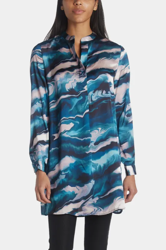 Long Sleeve Pop-Over Blouse With Covered Placket sold by Lord & Taylor