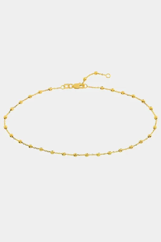 Disco Bead Cable Chain Anklet sold by Lord & Taylor