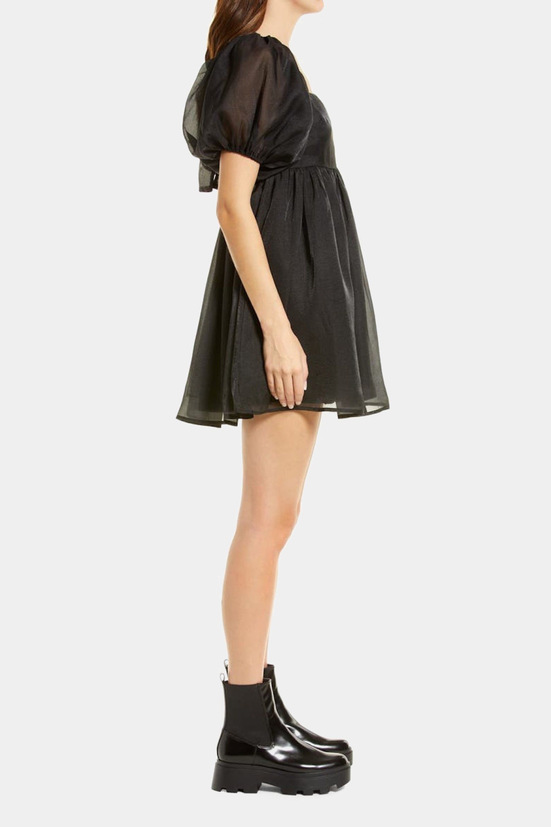 Paloma Puff Sleeve Baby Doll Mini Dress sold by Lord & Taylor product image thumbnail 2