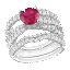 Created Ruby Created Sapphire 3-Piece Bridal Ring Set sold by Lord & Taylor product image thumbnail 6