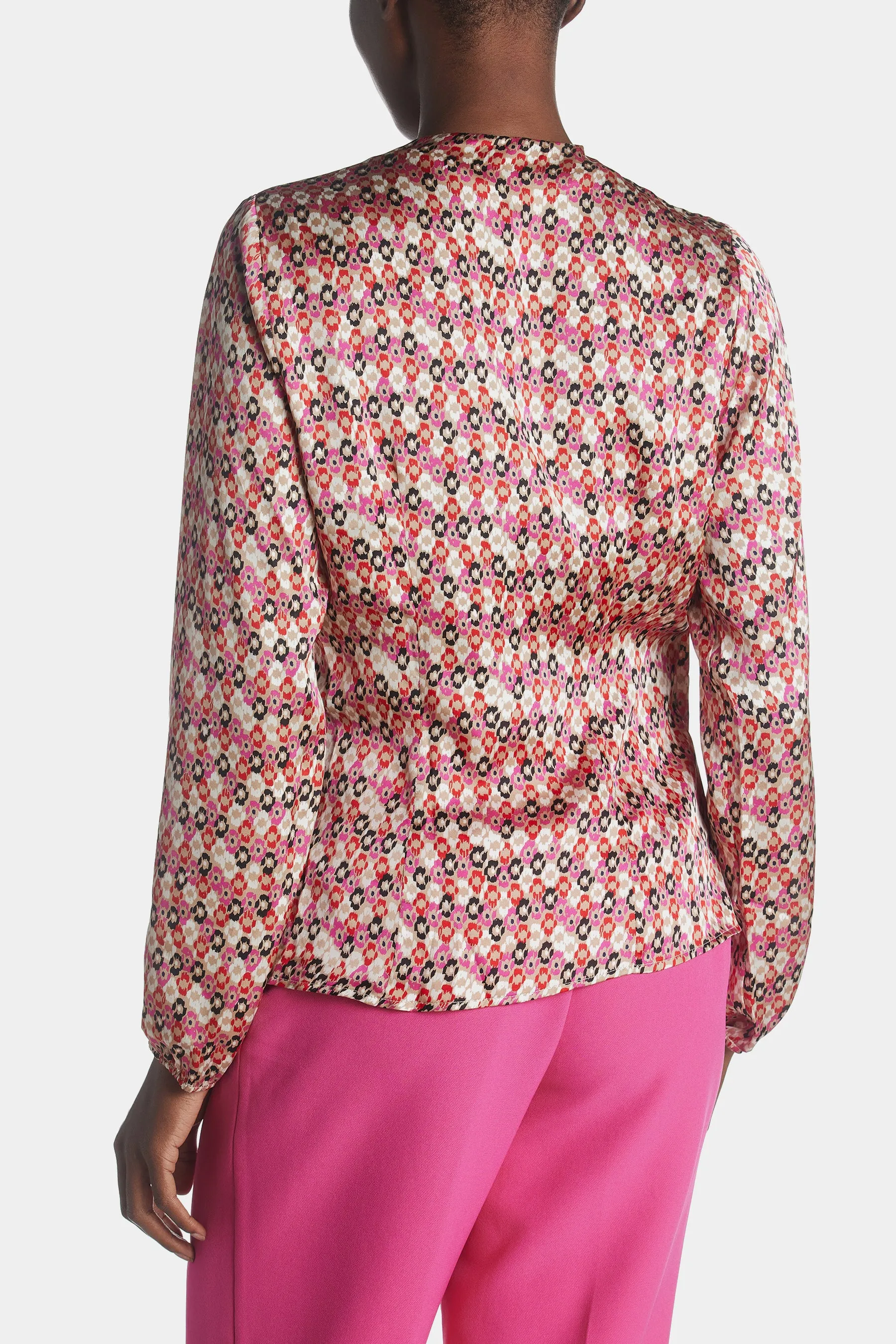 Long Sleeve Faux Wrap Draped Blouse sold by Lord & Taylor product image thumbnail 5