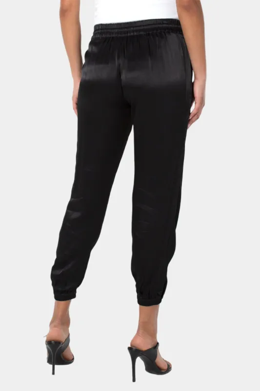 Easy Fit Elastic Waistband Cropped Joggers sold by Lord & Taylor