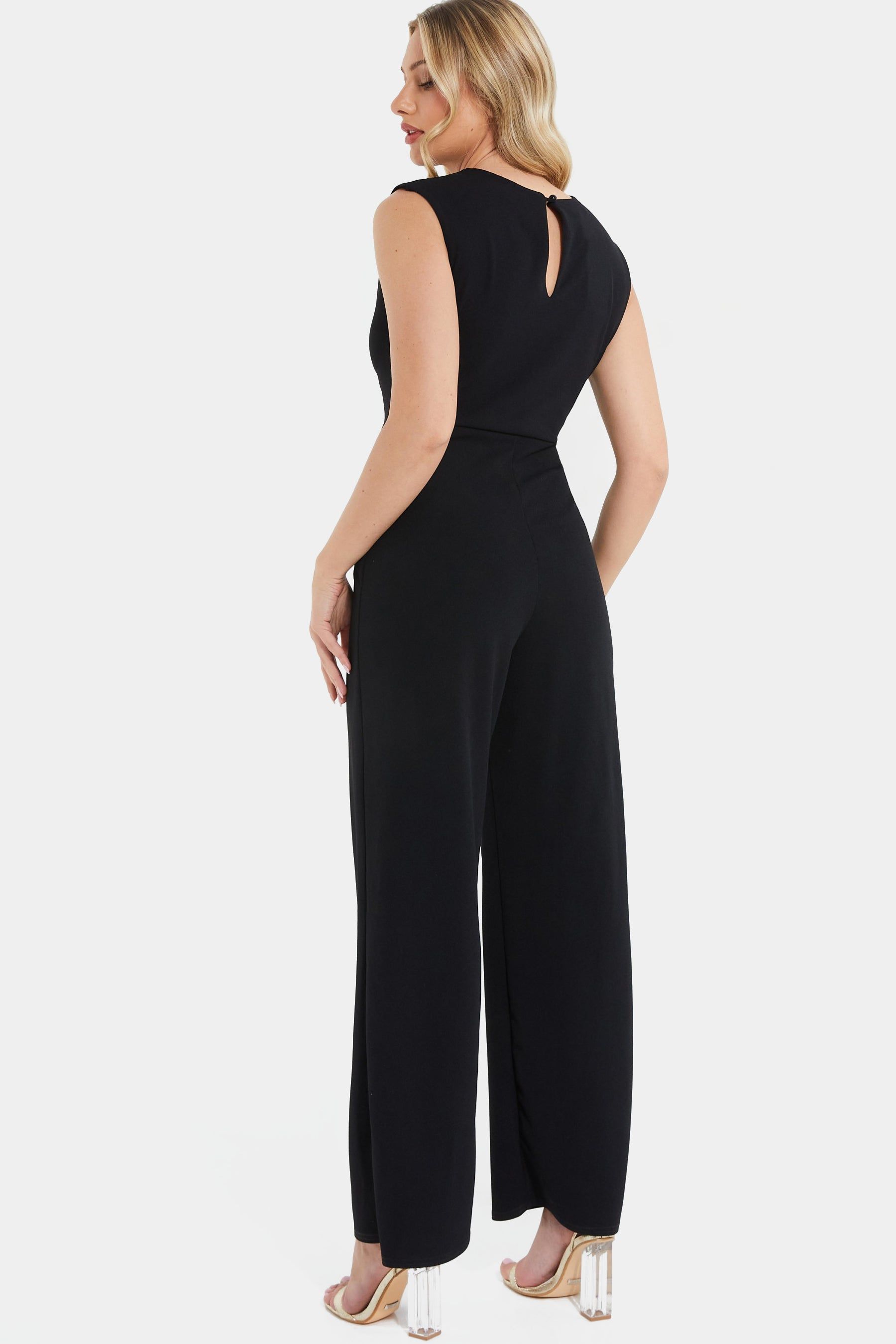 Embellished Buckle Palazzo Jumpsuit sold by Lord & Taylor product image thumbnail 2
