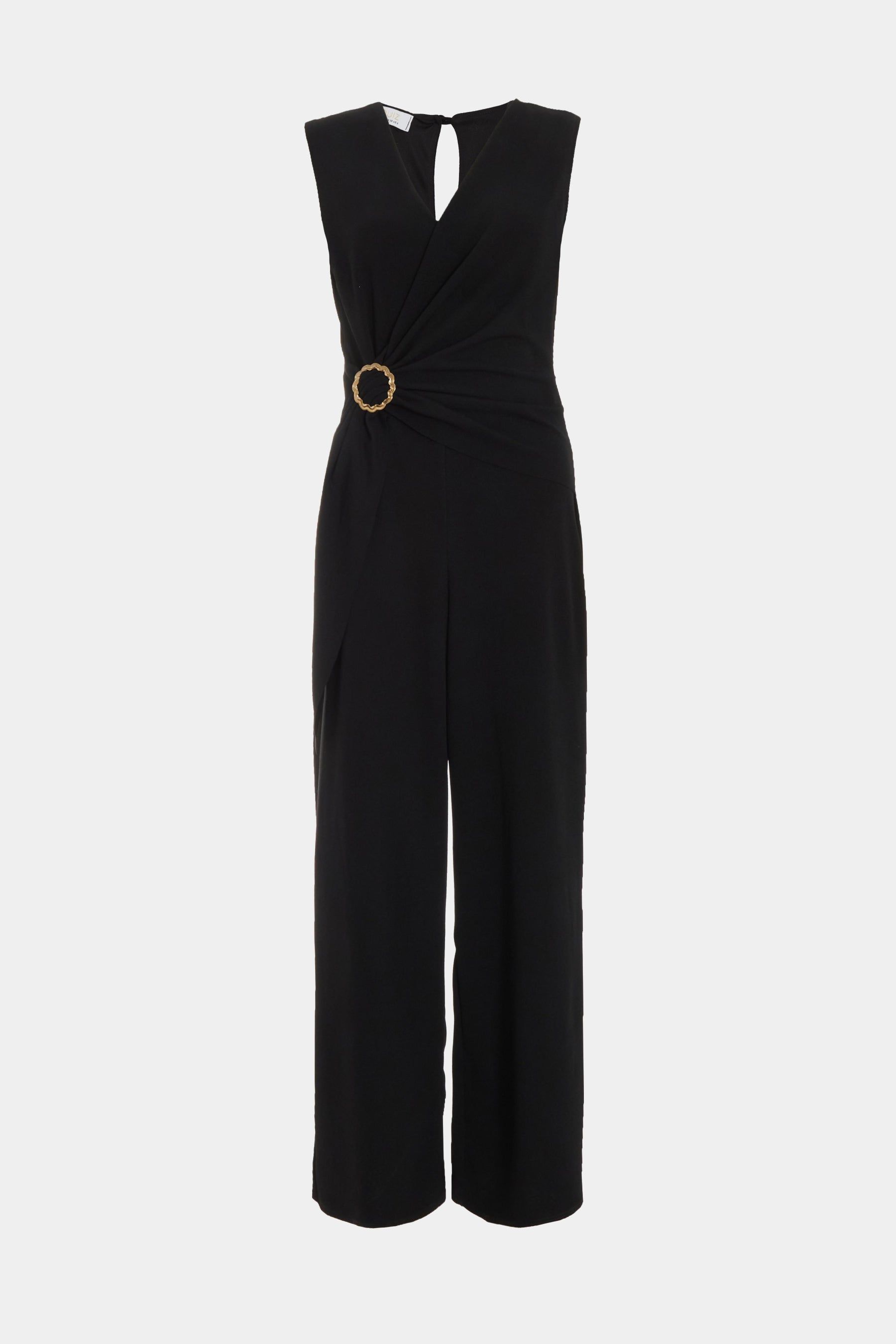 Embellished Buckle Palazzo Jumpsuit sold by Lord & Taylor product image thumbnail 3