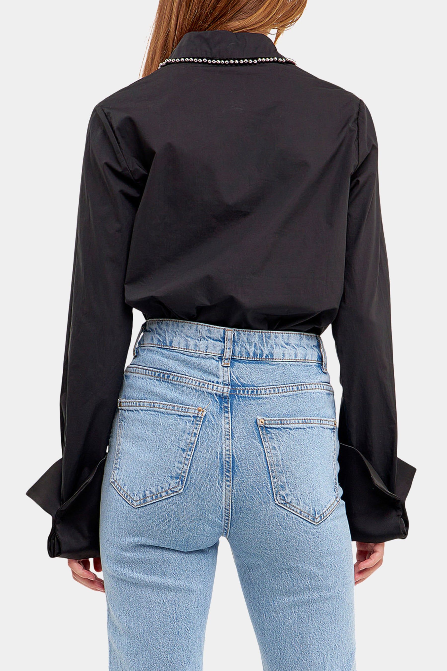 ER-BEADED COLLAR POPLIN SHIRT sold by Lord & Taylor product image thumbnail 5