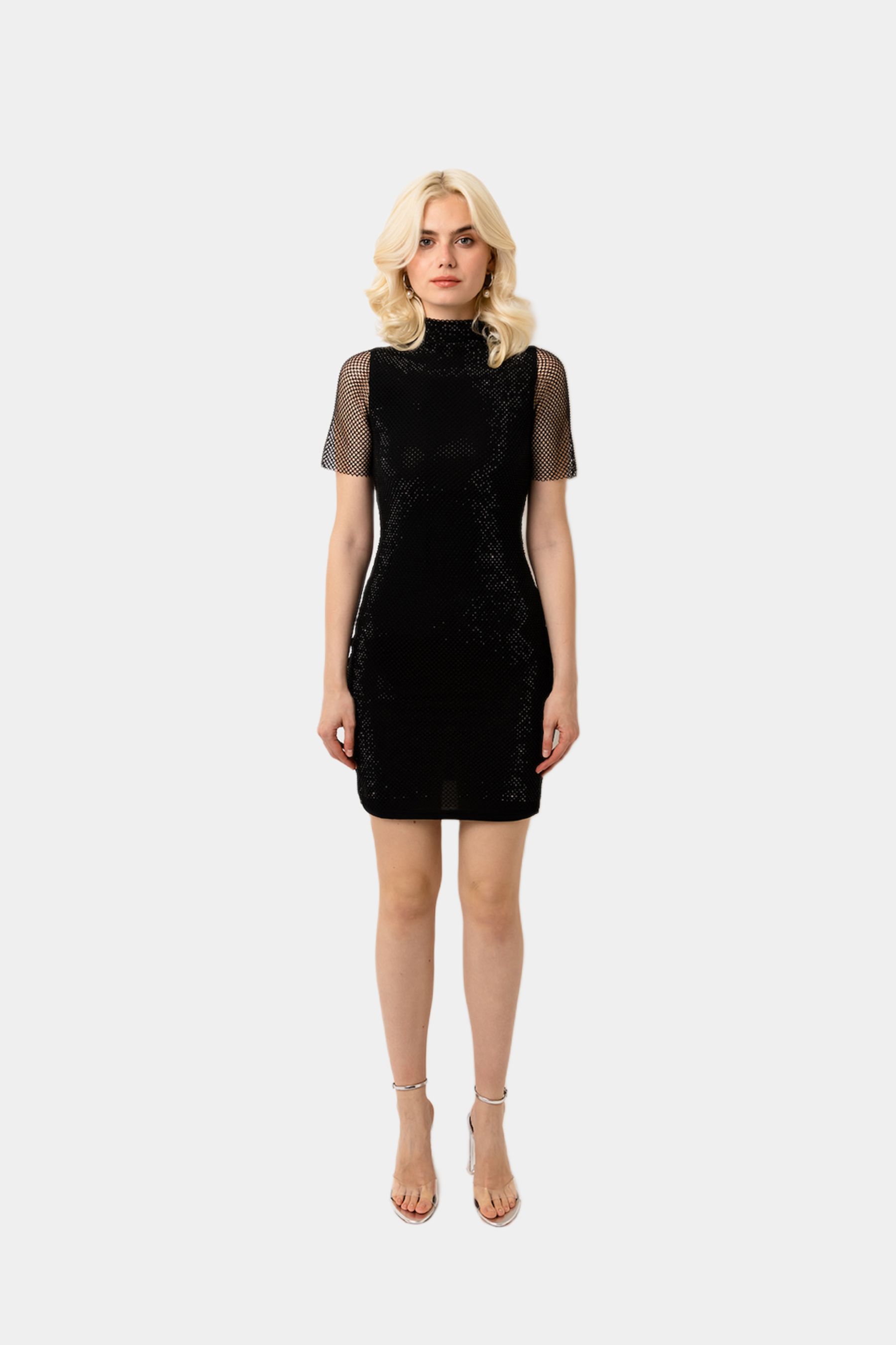 Malin Sequin High Neck Bodycon Mini Dress sold by Lord & Taylor