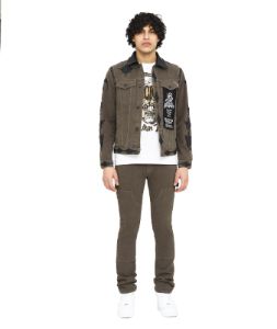 Rocker Utility Rigid Slim Jeans sold by Lord & Taylor