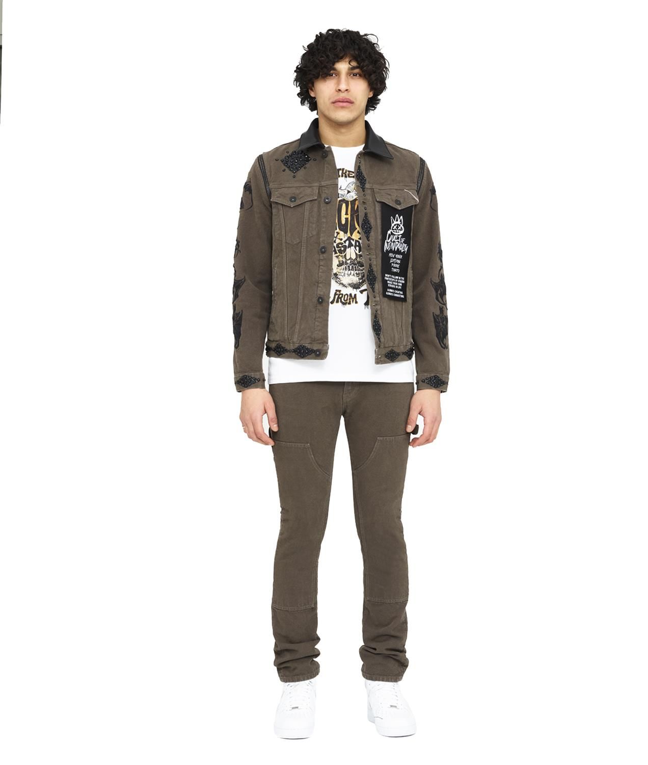 Rocker Utility Rigid Slim Jeans sold by Lord & Taylor