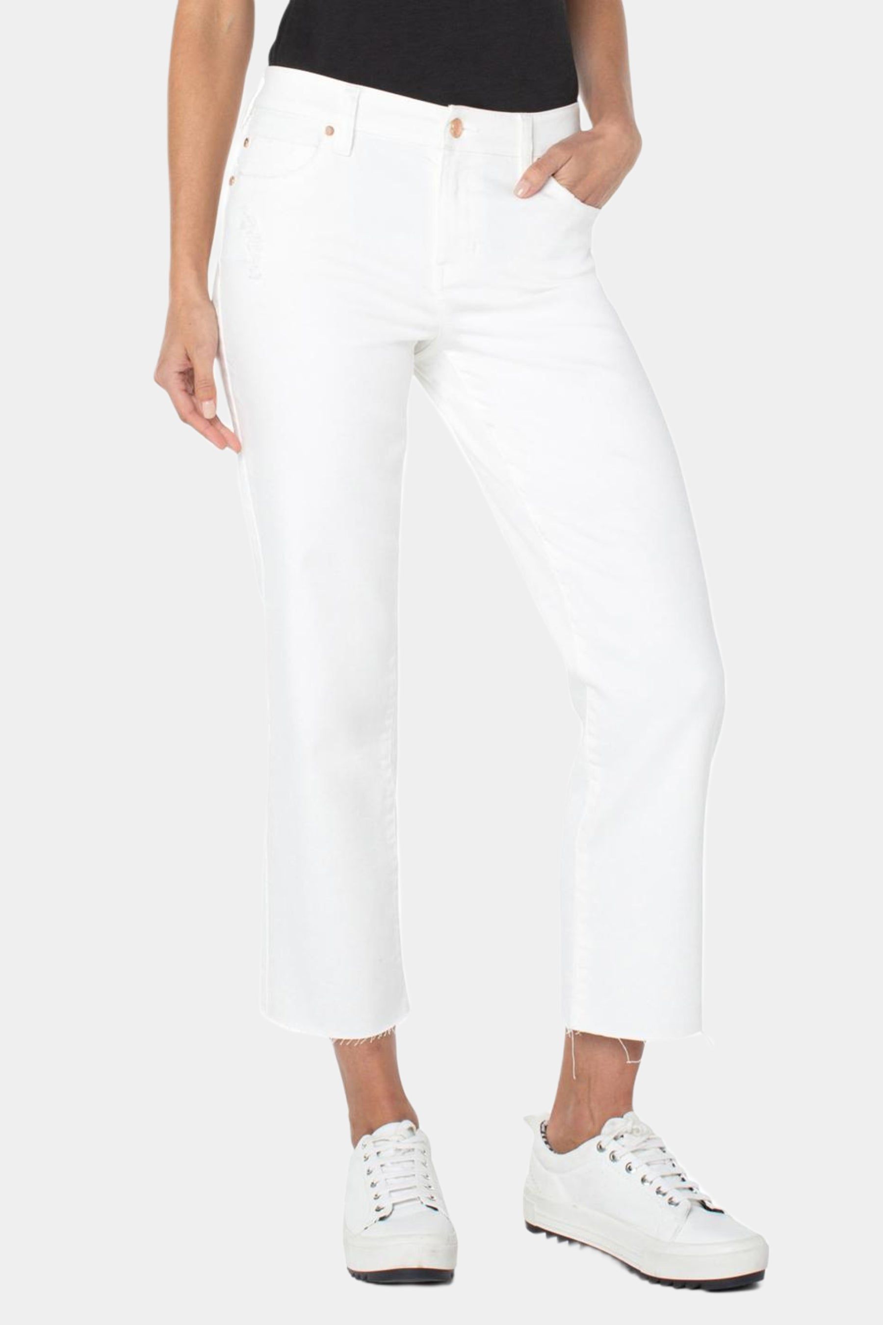 Crop Straight Denim sold by Lord & Taylor product image thumbnail 3