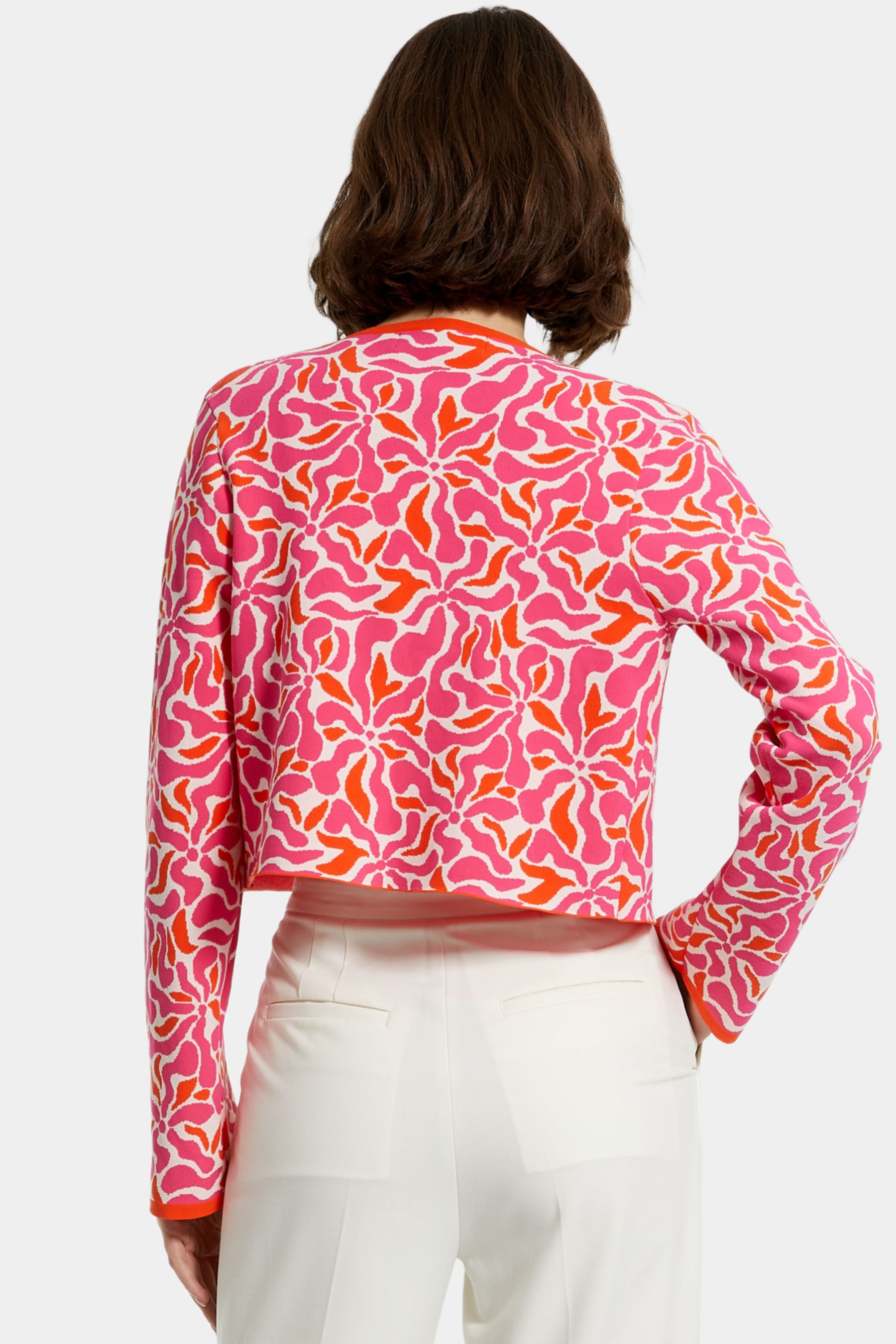 Long Sleeve Floral Knit Cardigan sold by Lord & Taylor product image thumbnail 3
