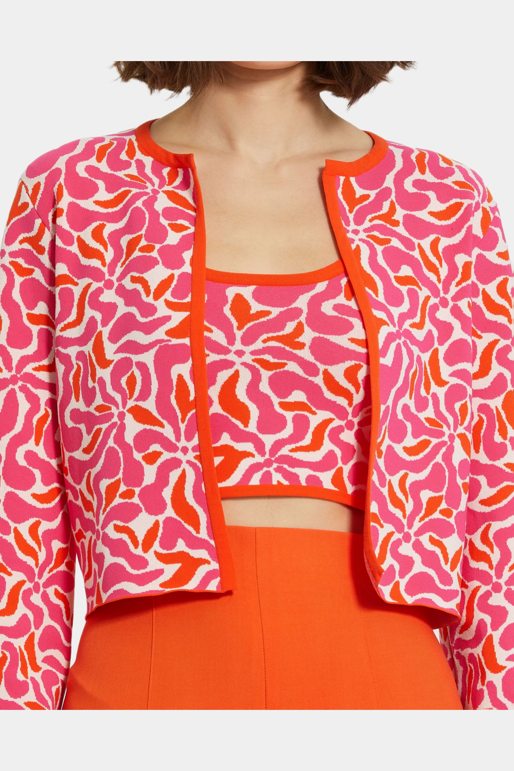 Long Sleeve Floral Knit Cardigan sold by Lord & Taylor product image thumbnail 4